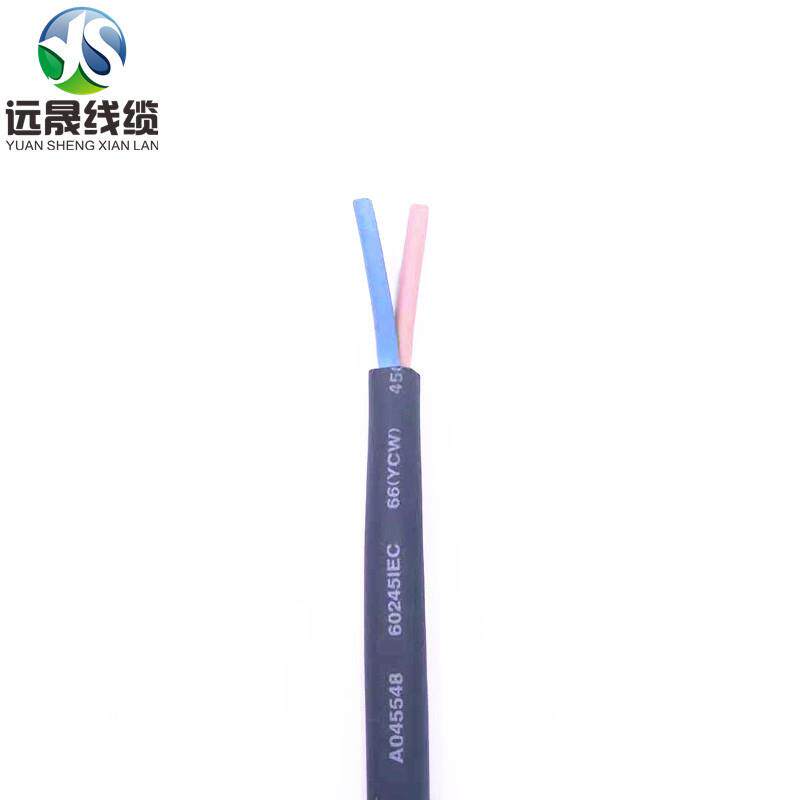 VDE认证电源线H07RN-F2*1.5橡胶绝缘护套线家用电器延长线连接线