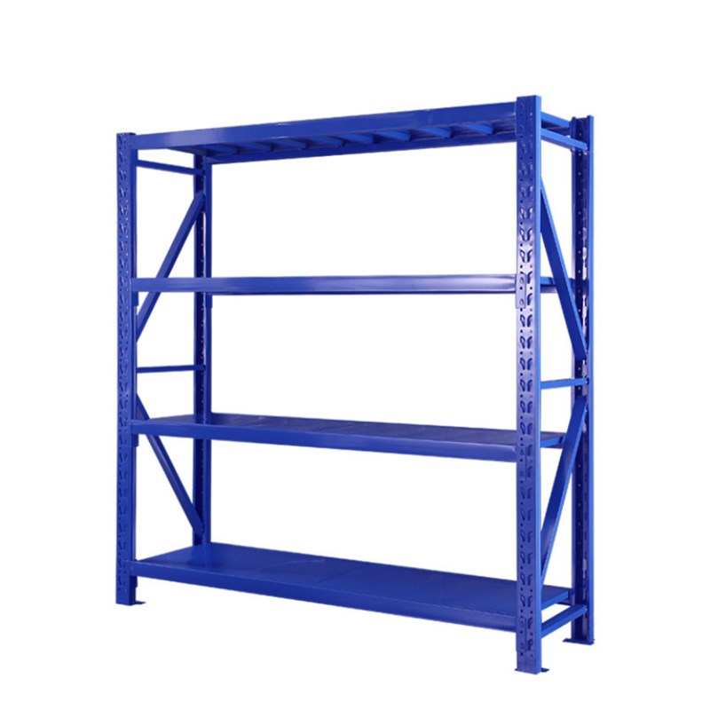 轻型中型带轮移动货架简易组装可调节仓库家用重型仓储置物铁架子