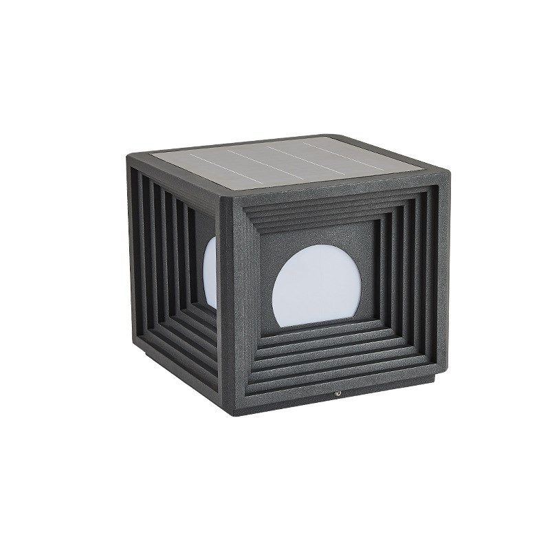 柱头灯户外太阳能灯接电两用款门柱灯不锈钢别墅花园围墙庭院灯