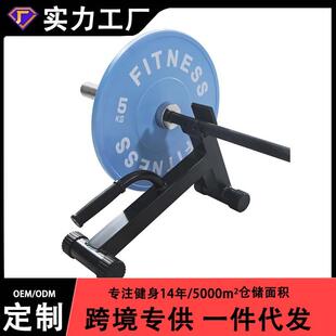 杠铃换片器铃片硬拉起杠哑铃杆撬杠便携换片装置全胶竞技片支架