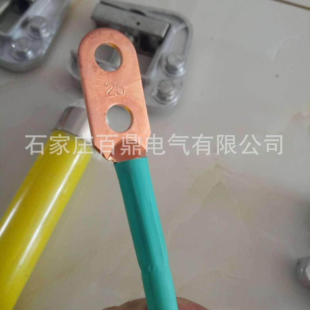 10kv高压接898套装三相平地口螺旋夹式1米0k接地线2v5平方毫软铜