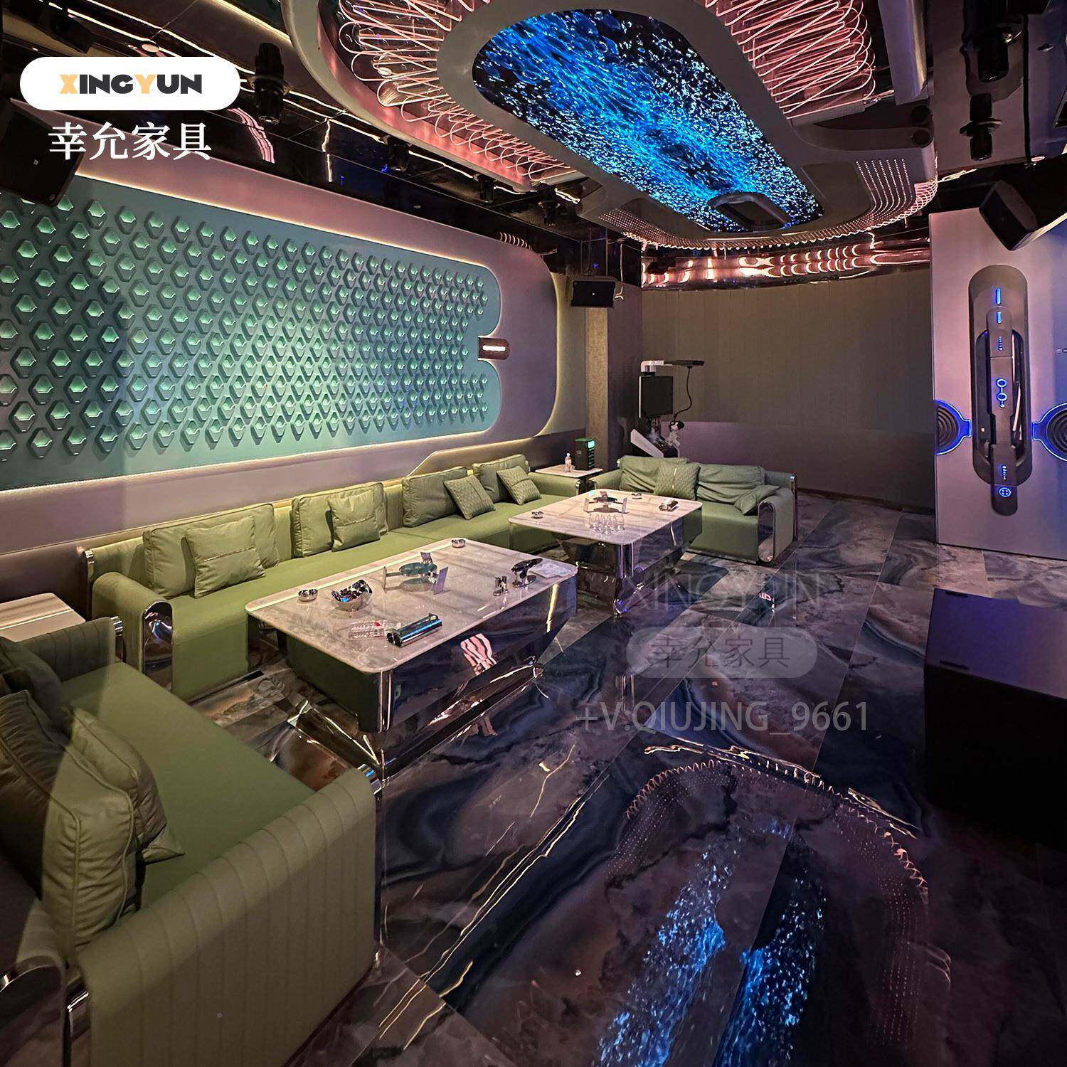 轻奢高端务KTV沙发酒吧UL卡座工厂K商歌型房派对802包厢别房墅茶