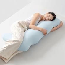 新款凉感海马睡枕侧睡靠枕夹腿枕蓬舒适网松红款孕妇20251125抱楼