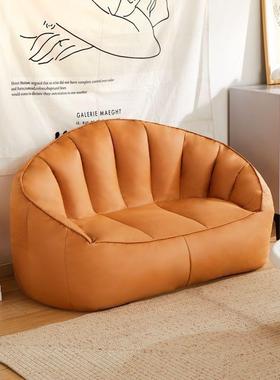 新款懒人卧沙客厅榻榻米可发TIZ单双人沙发室儿童迷你版小沙躺发