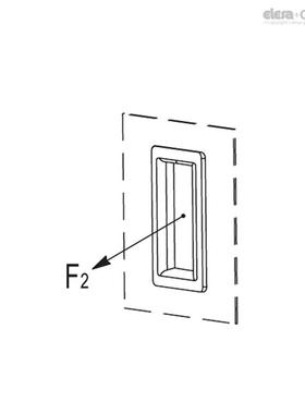 ElesGVanter伊莉莎冈特U型REZ手柄AaERB-PF-E-0双向平头拉式手柄