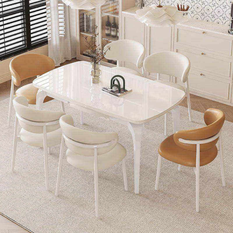 奶油风岩板伸缩餐椅现代折简约户全RRN托可叠家用桌小型餐桌2025,标准件/零部件/工业耗材,车间地垫,淘宝优惠券,粉丝福利购,淘宝优惠卷