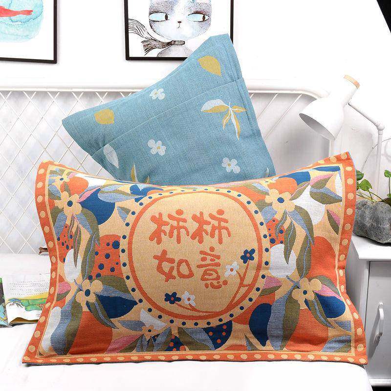 棉厚布枕套纯一对装高端家纱用全棉单人枕头套加加大款枕芯内ri4f,床上用品,枕套,淘宝优惠券,粉丝福利购,淘宝优惠卷