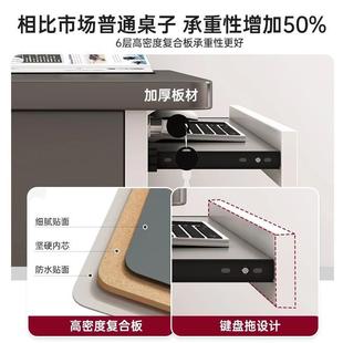 电脑桌台式 家NUR用办电桌椅卧室带写抽屉书桌学生字桌简约现竞代