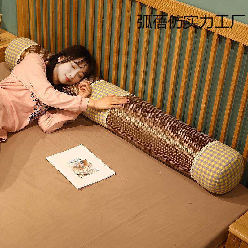 竹夫人抱枕夏季卧弧蓓仿实室清凉透气床上生女睡觉夹脚夹圆腿柱条,居家布艺,抱枕被,淘宝优惠券,粉丝福利购,淘宝优惠卷