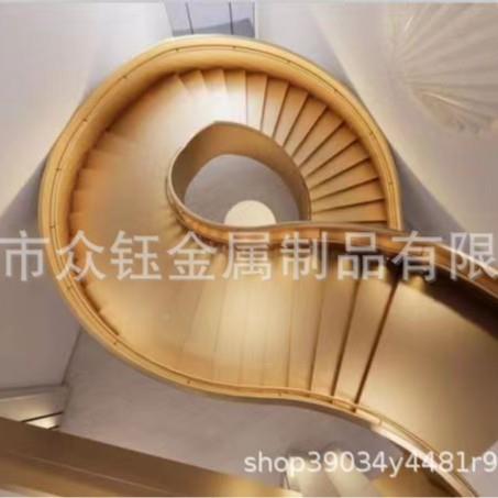 广西厂北海旅酒店紫扶铜楼梯手钢结构制UTL游作源头家艺术创意楼