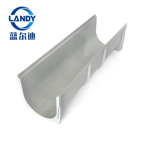 排水排沟槽u型槽成型可线性树脂landy排水溢水转角土建泳池用水盖