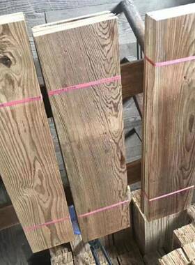 复古旧楼板梯板步旧松杉木板木VGJ原踏色木纹装饰楼板厚面板实木