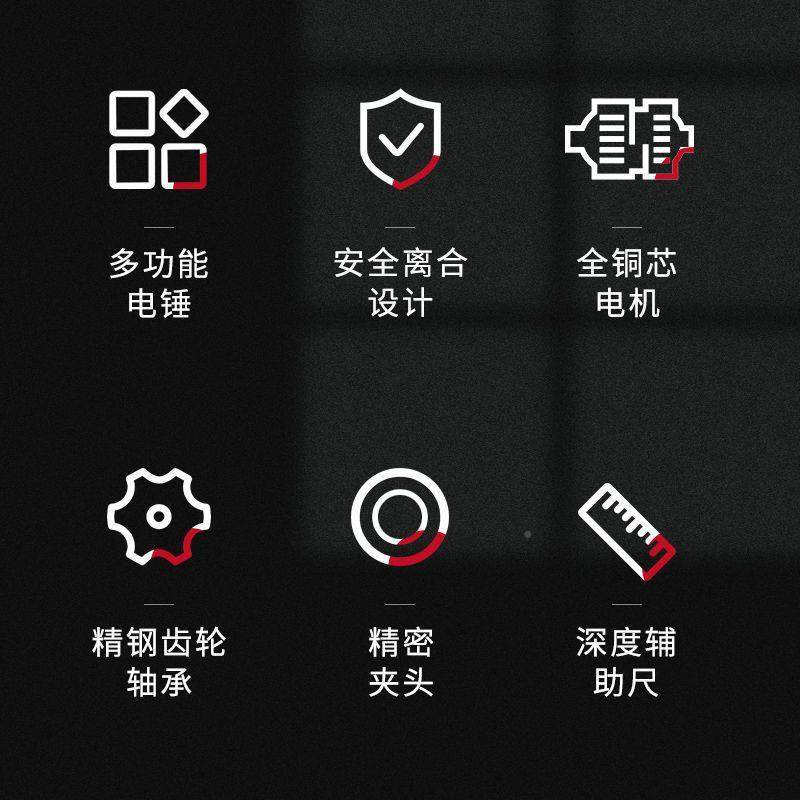 轻型锤电镐电钻转CFO击钻大多功率家用功能工业级混凝土冲三用轻,标准件/零部件/工业耗材,车间地垫,淘宝优惠券,粉丝福利购,淘宝优惠卷