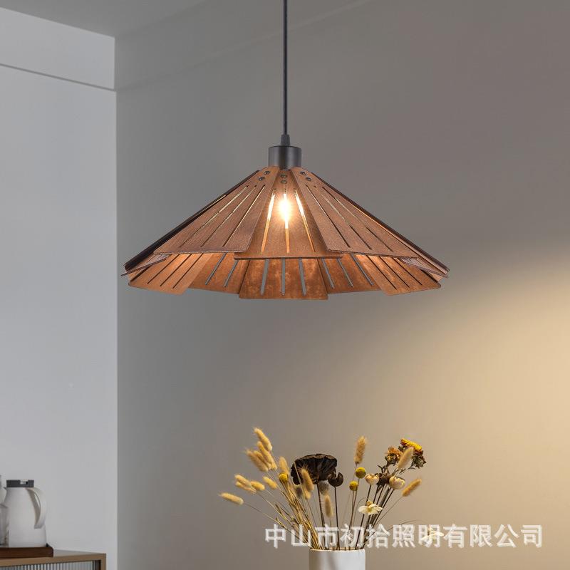 床头吊灯日吊式餐厅吊灯室茶岛台吧台餐CS184桌灯复古室灯原卧木