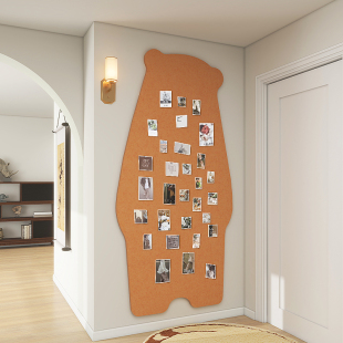 照片墙背景板组合相框装饰创意墙面软木板毛毡板高级感客厅拍立得