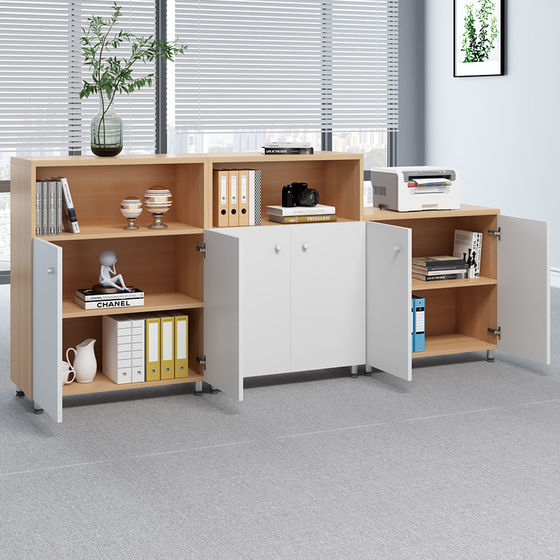 打印机放置柜隔断柜矮柜办公边柜复印机工作台办公室会议室茶水柜
