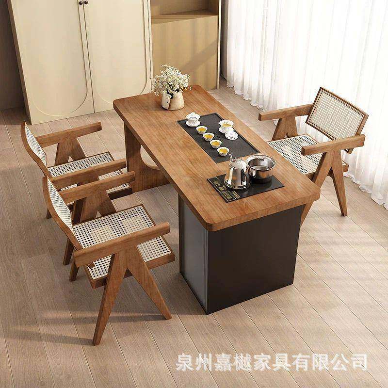 实木茶桌椅组合套RWV原木大泡板茶台全家用约现代简办公室接待茶,商业/办公家具,茶台/茶桌,淘宝优惠券,粉丝福利购,淘宝优惠卷