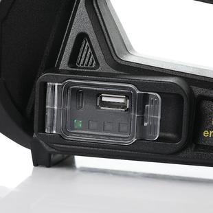 新款 W5远探照手电筒太阳能充电红光 P50强外光L射手提灯户EDW5166