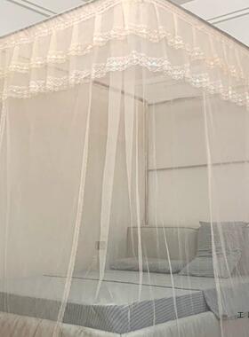 蚊帐F966JMTJ家用升降伸缩款落地免安装加款密支架杆1.2m51.8米20