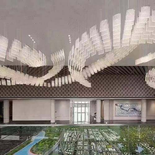 大展样厅售楼型部灯板间吊酒店大堂宴会厅创意非标工程个性水晶吊