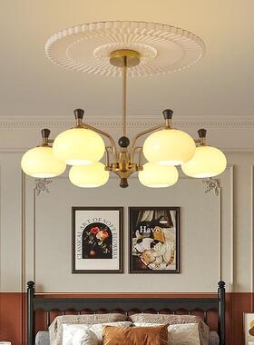 式古客厅柿子吊灯美式37315古法餐厅中卧室书房护复眼灯玻璃南洋