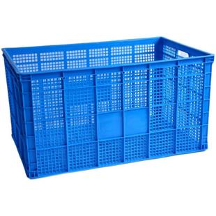 IE中K厂塑料筐带轮子长方形9加厚251大号快递服装 工胶框转收纳周