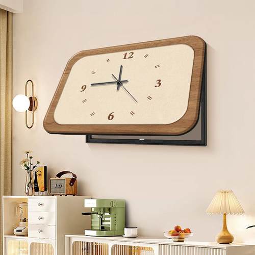 挂画风遮挡钟表原画木丑配电箱带简ltao1005遮多媒约体电表箱装饰