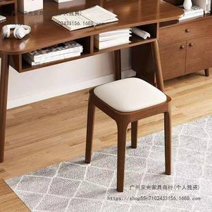 木凳BOD子家用可叠放软包板客厅凳木头实矮简约现代小方凳凳餐桌