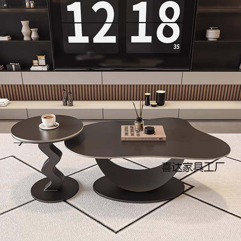 设计型师新茶款轻奢岩板几客厅家用现代简约小户高端创朵意AL云茶