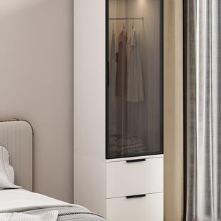 实木床边柜体收纳小户型家用省童QM-0402空间卧一室床头小柜置物