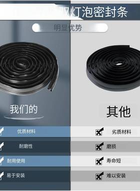 018RIFF-密F478V滑出双泡封条房车露营车拖车滑出窗户密封件28T套