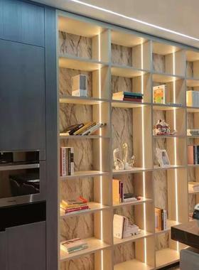 餐全铝酒柜靠轻墙边家用现代简约奢落地玻68826璃门厅餐柜一体展