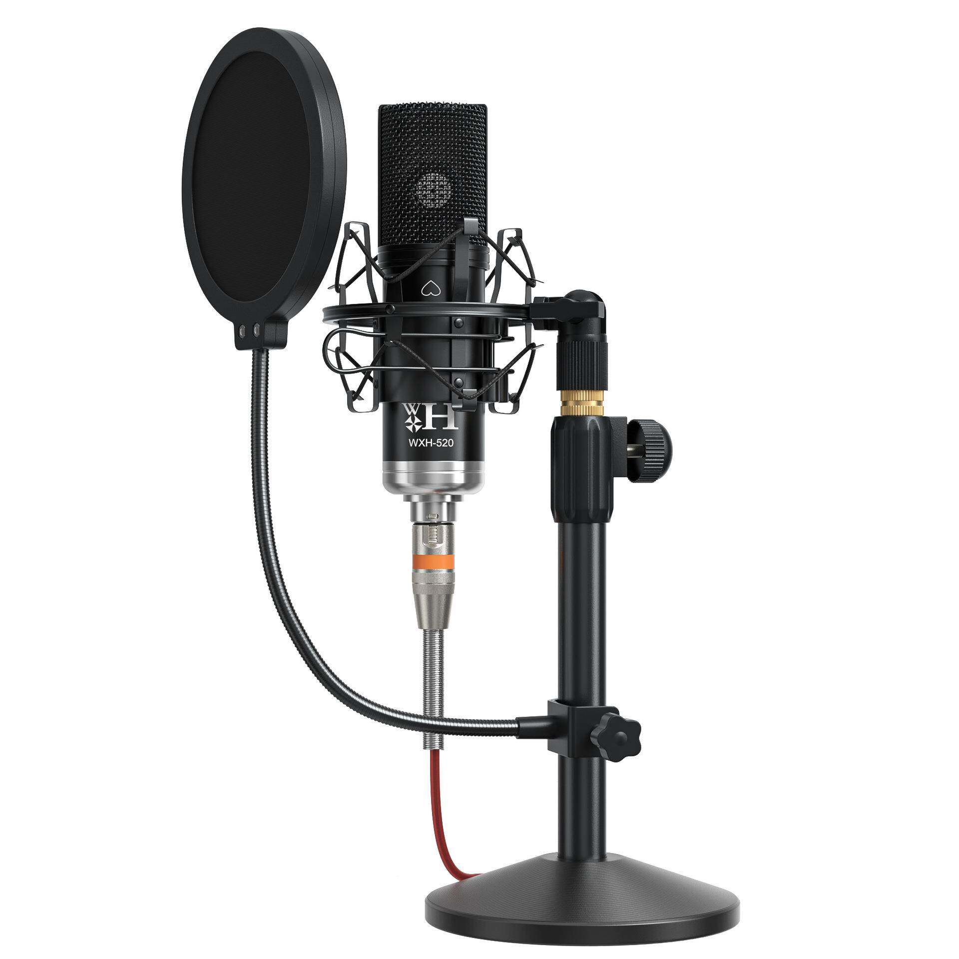 797 2跨境爆款英文48V直播声卡套设备白色DJ20手机全直播Tik2专to