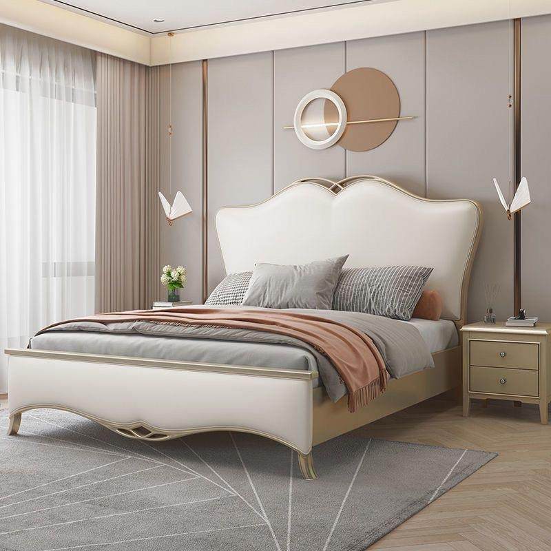 美式实木简床约现代人床ERA软主卧奢华双公主包靠背床结婚精品乳