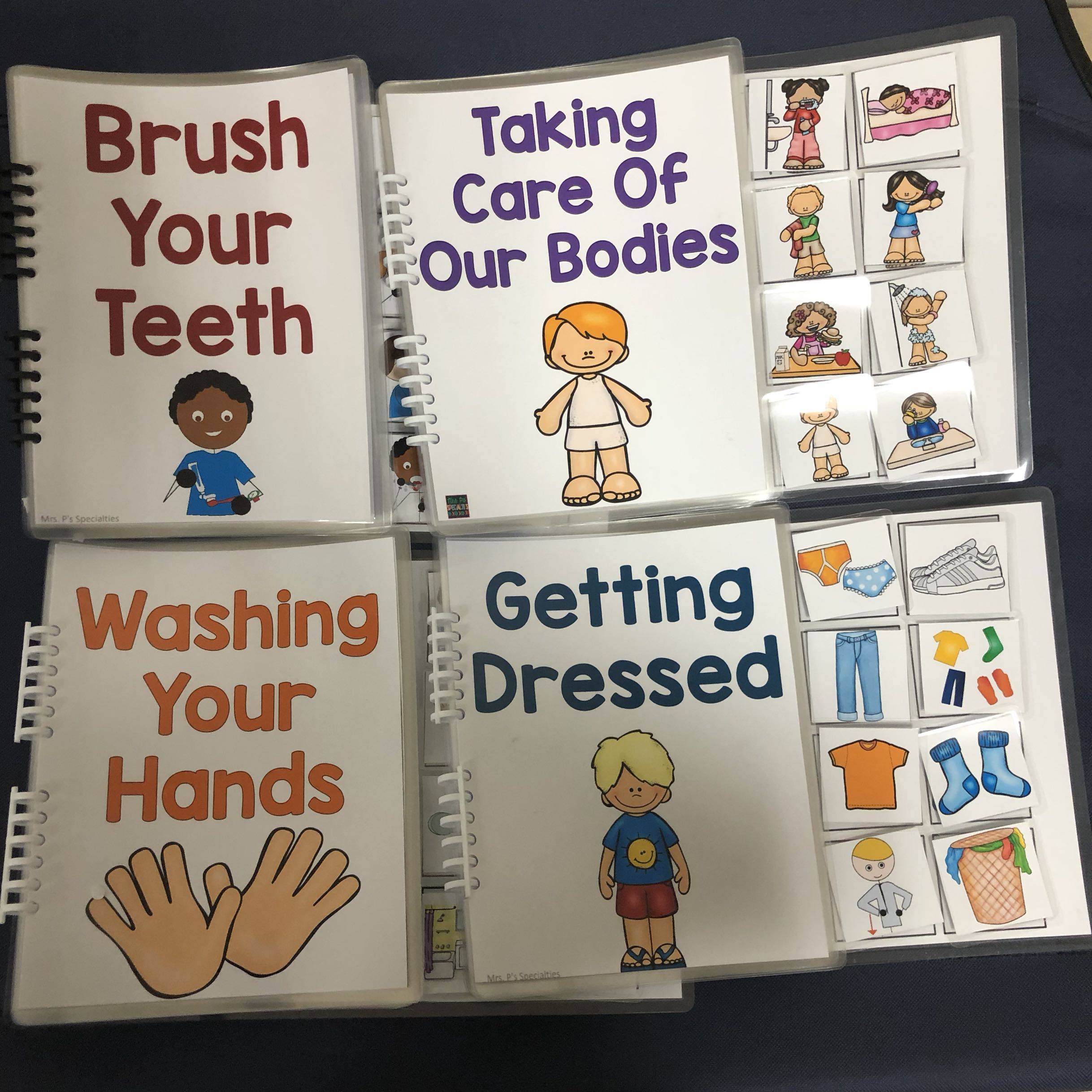 安静书材料包成品英语日常生活习惯养成幼儿园入园经典铜版纸打印