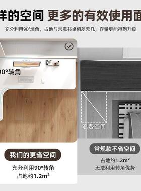de55万d人收藏】洞洞板电脑.桌家用书桌书AFF架一体桌【子卧室学