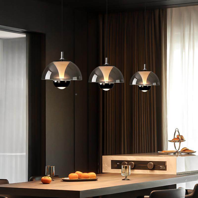 餐灯厅627吊灯现代简计约吧台岛台麦花苞灯丹设师升降卧室床头小