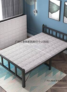 折叠床单人家用简易午休CSE人午成睡办公床床室简易经济型硬板木