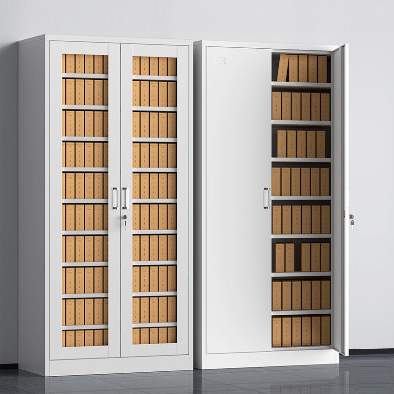 钢制文件柜资皮柜办wjg01公室档书案柜凭证柜家用柜加铁厚员工带