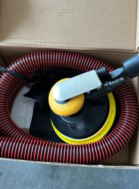 用6寸17孔15孔QGI通动气打磨机砂纸磨光机气磨自吸尘带集机尘管