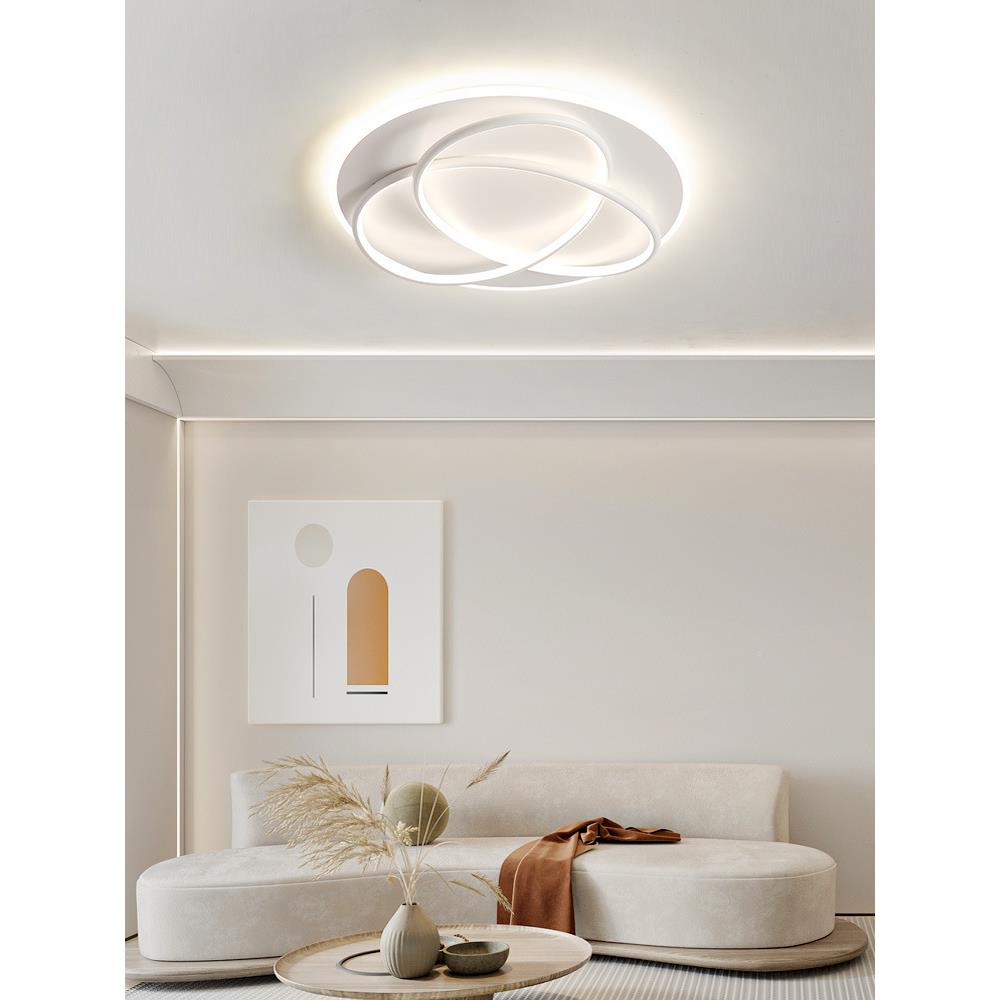 极简客厅灯吸顶灯圆形2025新款112现简室约大气创年意主卧灯代大