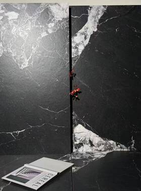 具干模粒面通体哑光防黑色大理石瓷628砖600X12滑00卫生间防滑地