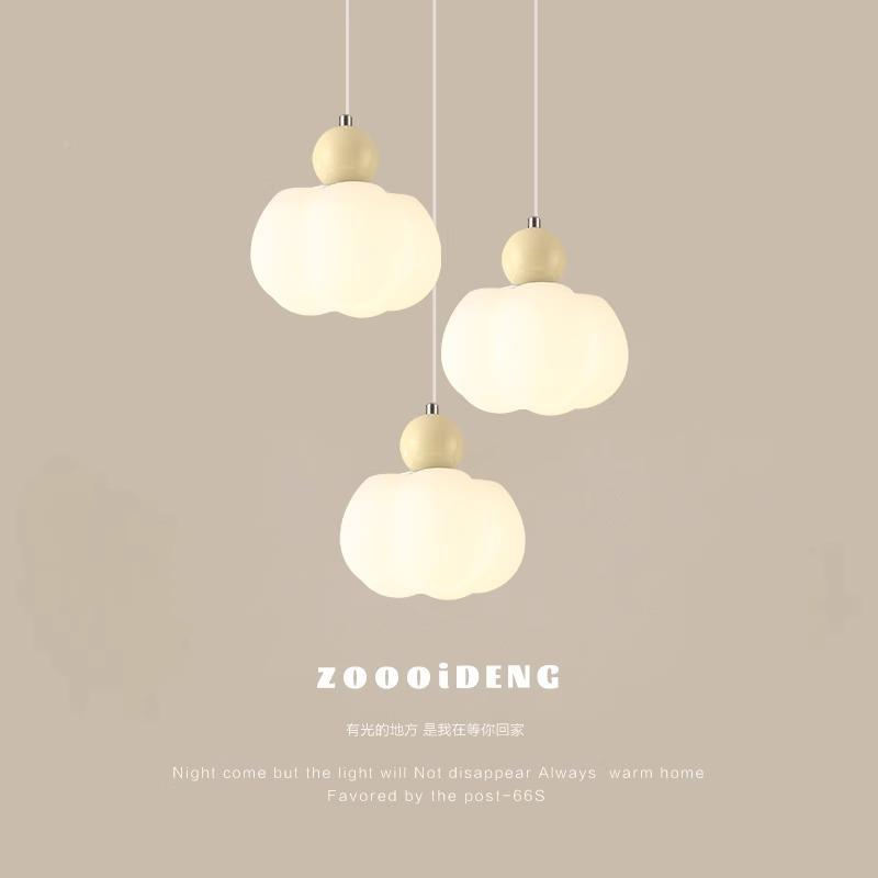 奶油风卧室床头简吊灯现代设约大气网红餐厅灯计师创意头多小897