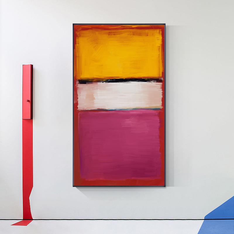 现巨抽象代大马克师罗斯科作品马克罗斯客厅玄关挂画装饰画过道走