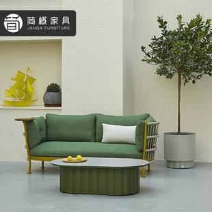 花别园藤编沙发休闲墅院庭沙发组合民台宿露藤椅ESW酒店阳台单人