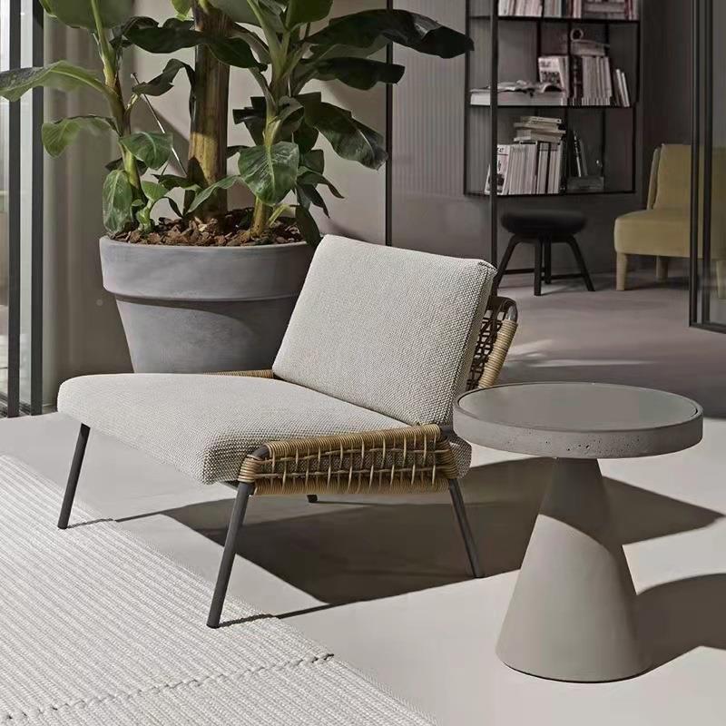 户外编休组闲藤沙发创意售楼部庭院台小茶几桌阳椅合别墅花园E22