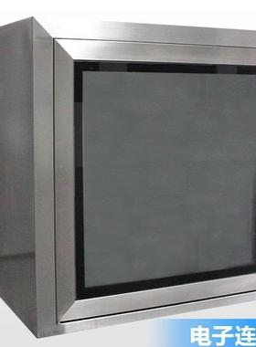 2厂直供洁净不锈钢传递窗01紫连外家线3ELR04传递窗机械锁传递窗