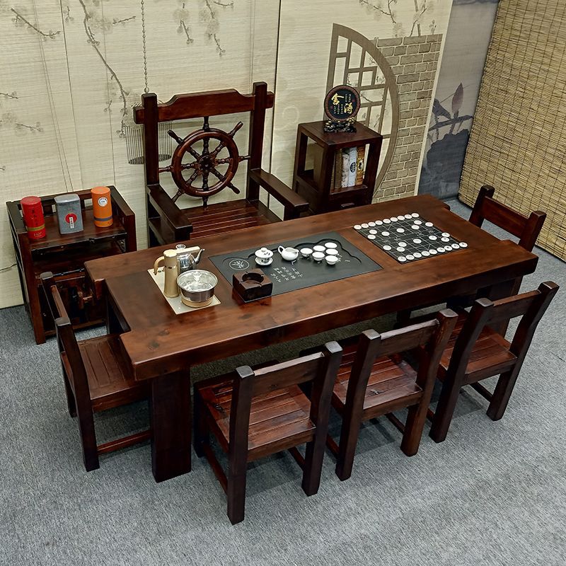 老船木茶桌椅组合茶几桌茶台实木家具客厅茶艺桌简约中式一体套装