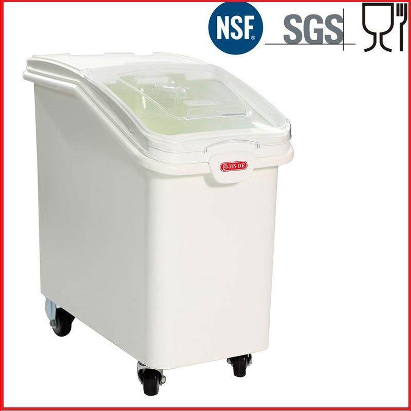 面粉桶 酒店专用面粉桶 81升面粉车 透明滑盖 防潮防虫 NSF认证