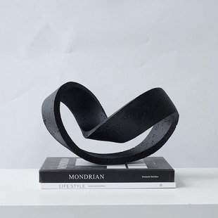 现代轻奢金属电镀彩色分子摆件样板间客厅桌面茶几电视柜装 饰摆件